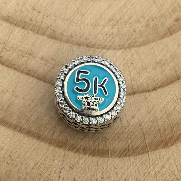 Pandora Disney Ariel Princess Marathon 5K Charm, S925 Silver Jewelry - Picture 2 of 4
